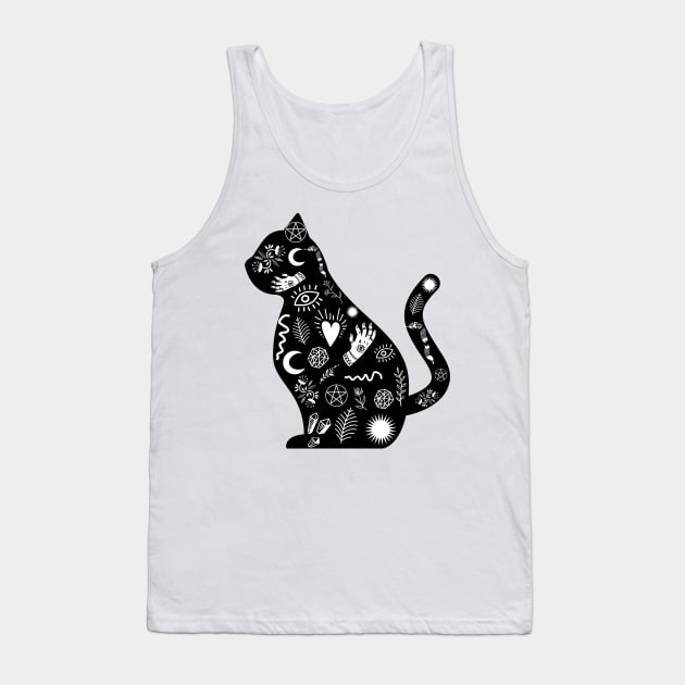 Magical Kitty Tank Top by Tee's Tees